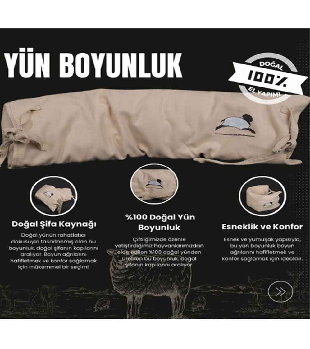 Koyun Yünü Boyunluk